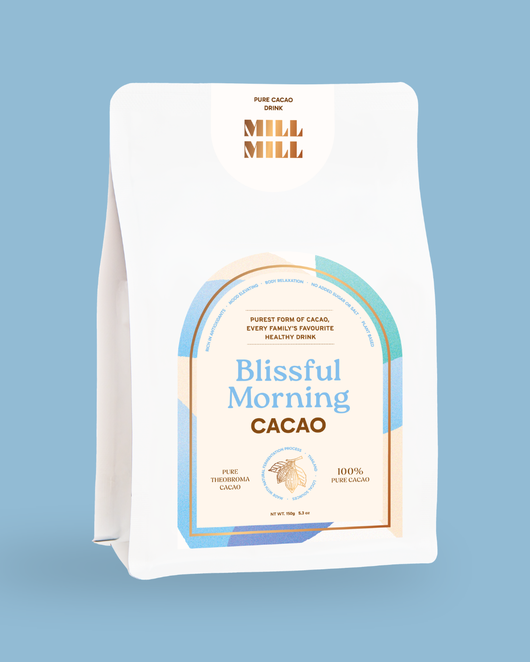 คาเคาบาร์ Blissful Morning คาเคาบริสุทธิ์เต็มเมล็ดลำปาง รสฟรุ้ตตี้ Mill Mill