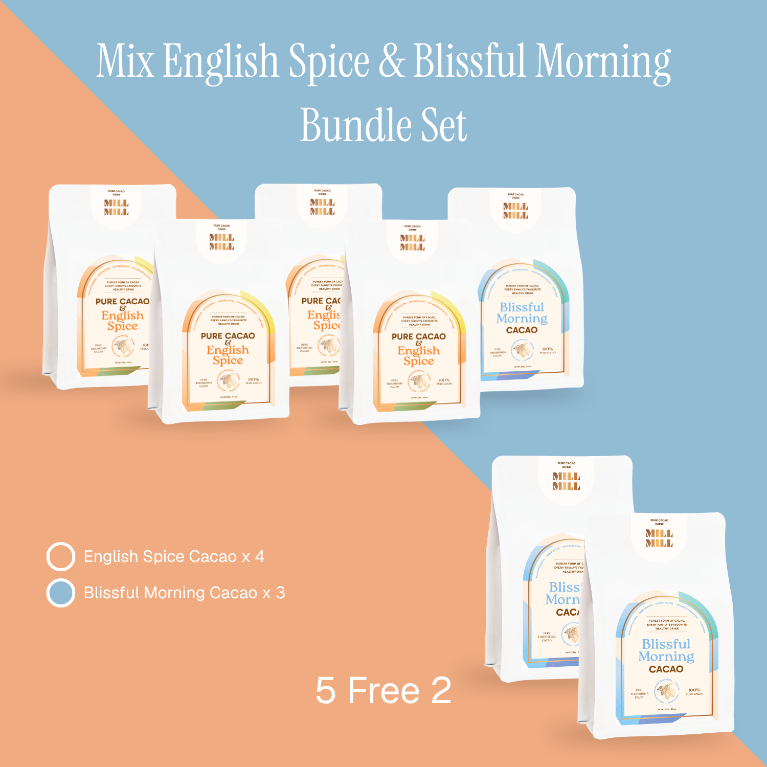 Mix English Spice & Blissful Morning Bundle Set 5 free 2