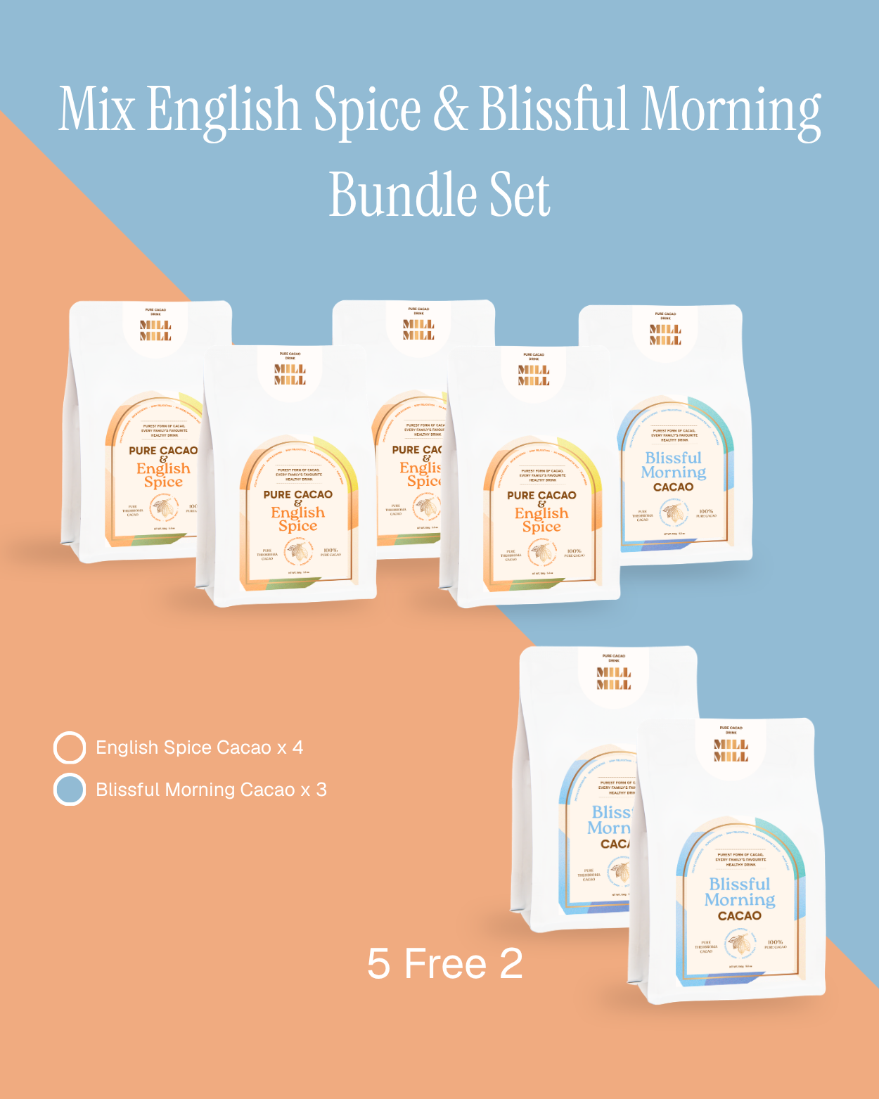 Mix English Spice & Blissful Morning Bundle Set 5 free 2